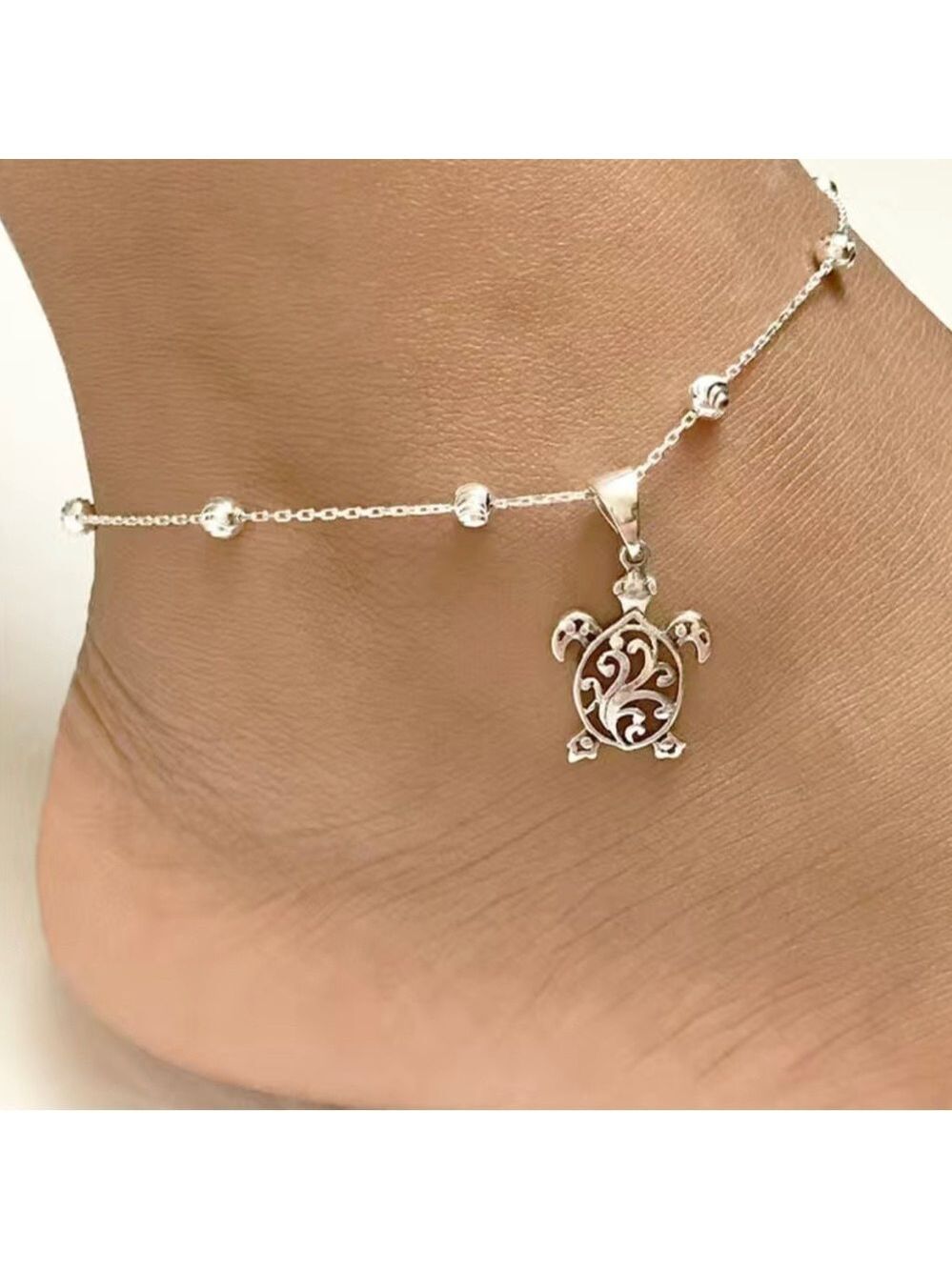 LADIES Sea turtle anklet